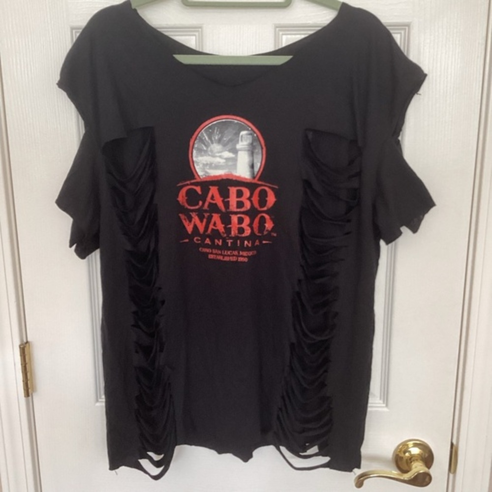 Black Cutout Women's Tee